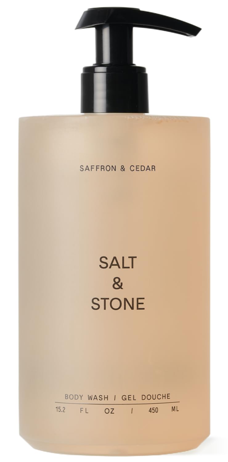 Salt & Stone Body Wash for Women & Men, Santal & Vetiver 15.2 fl oz