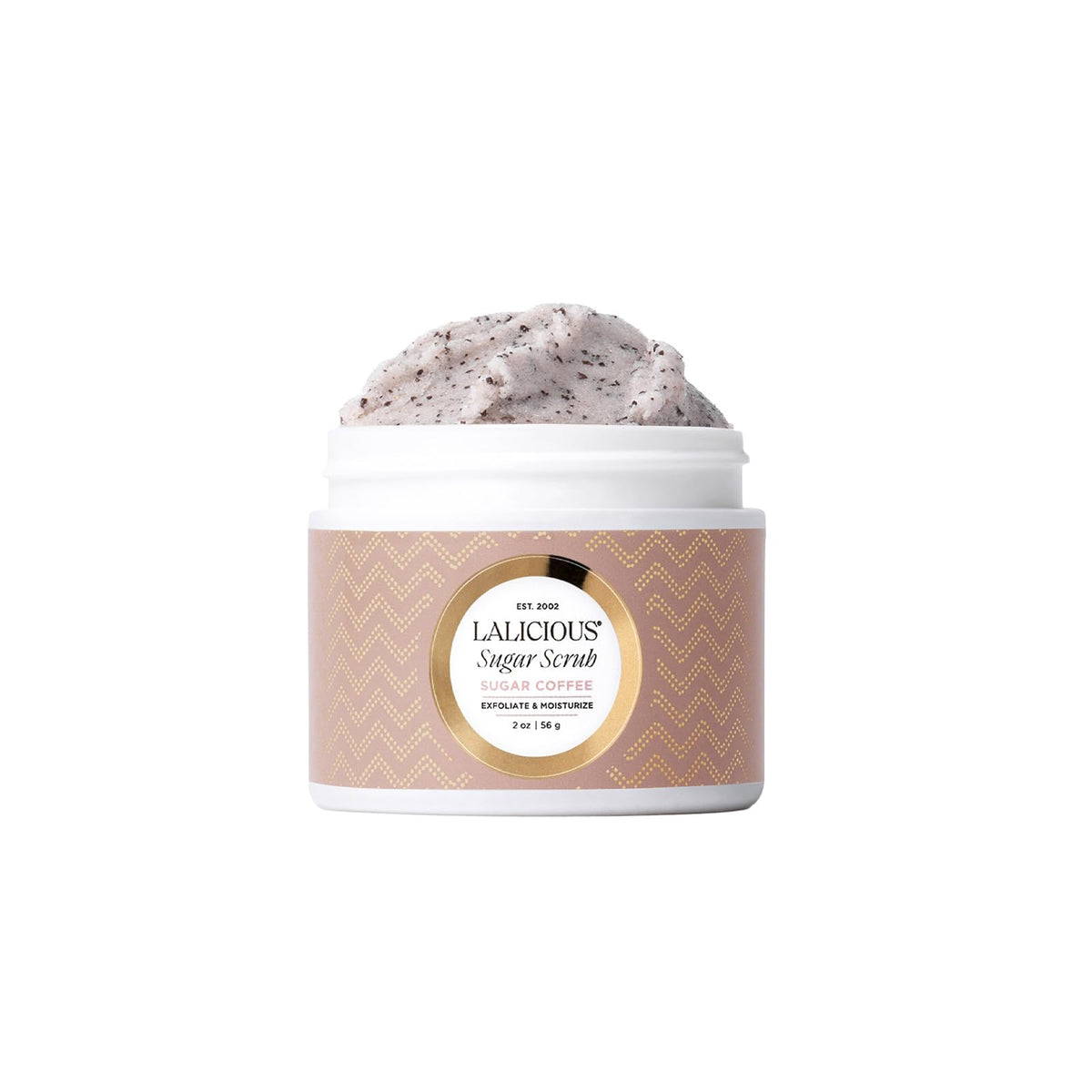 LALICIOUS Sugar Kiss® Exfoliating & Moisturizing Body Scrub | Sugar & Coconut Oil | Pre-Shave Scrub for Ingrown Hairs & Razor Bumps | Gently Buffs & Smooths Sensitive Skin | No Parabens | Large 16oz