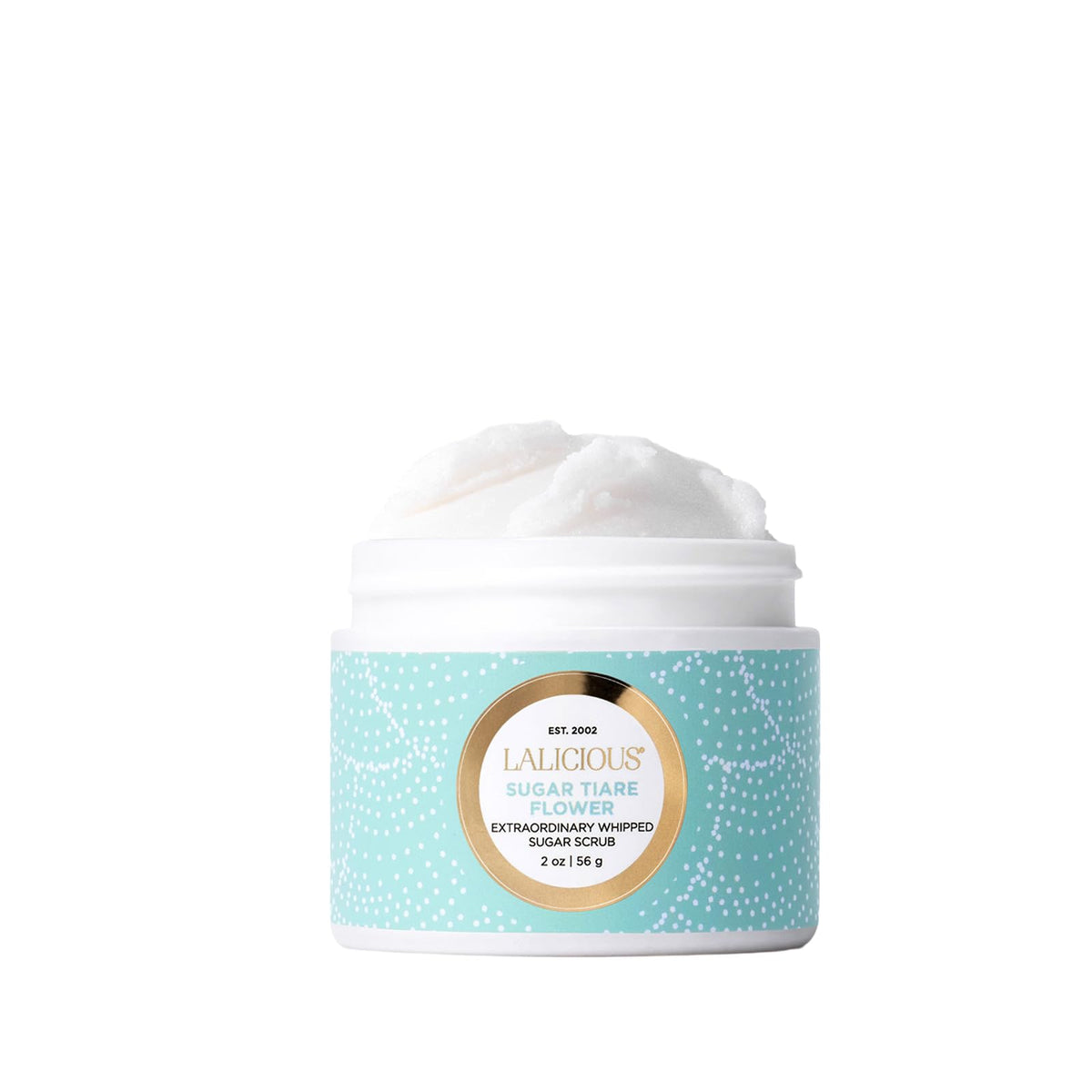 LALICIOUS Sugar Kiss® Exfoliating & Moisturizing Body Scrub | Sugar & Coconut Oil | Pre-Shave Scrub for Ingrown Hairs & Razor Bumps | Gently Buffs & Smooths Sensitive Skin | No Parabens | Large 16oz