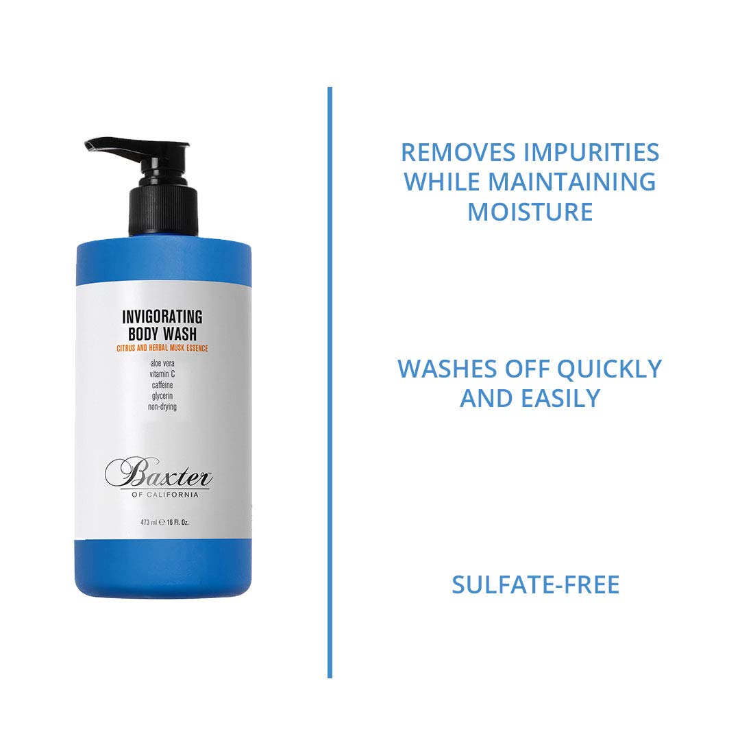 Baxter of California Invigorating Body Wash for Men | for All Skin Types