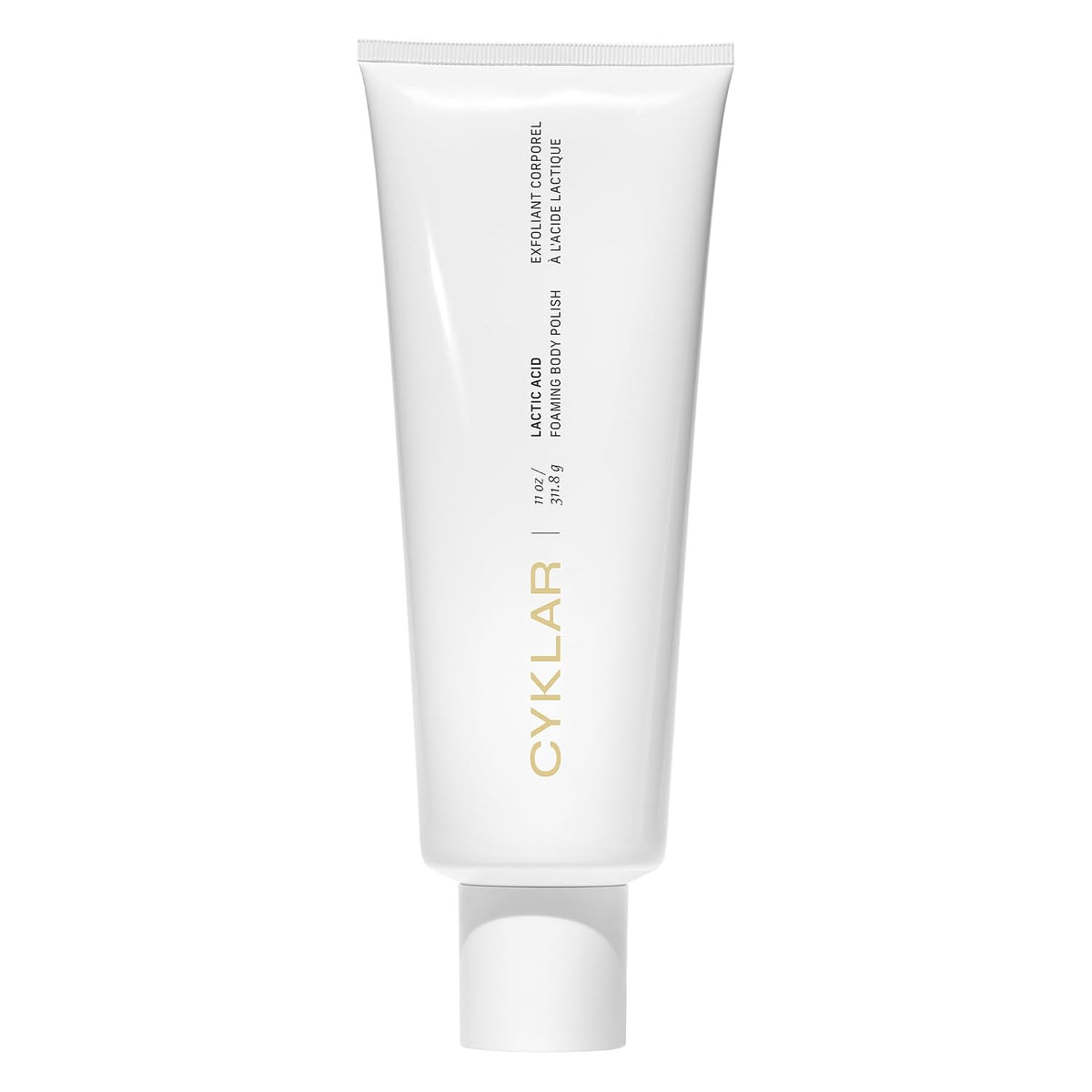 Cyklar Lactic Acid Body Polish – Chemical Exfoliator with AHAs & Volcanic Pumice – Added Glycerin for Skin Hydration – Fragrance-Free, 11 fl oz