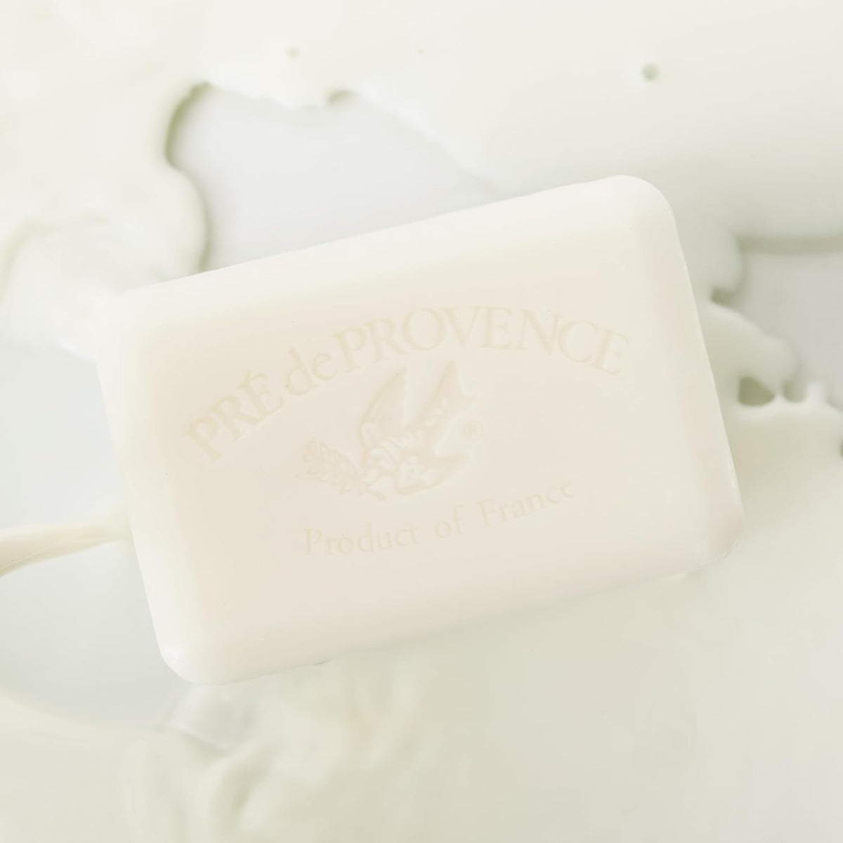 Pre de Provence Artisanal Soap Bar, Enriched with Organic Shea Butter, Natural French Skincare, Quad Milled for Rich Smooth Lather, 8.8 Ounce, Milk