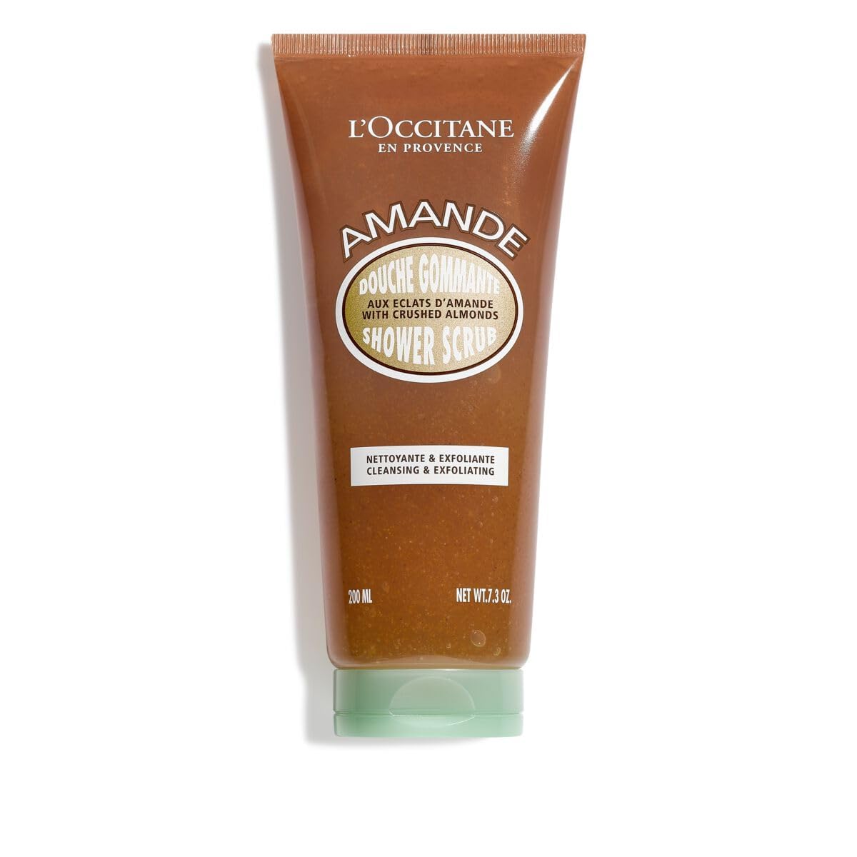 L'Occitane Almond Shower Scrub, 2-In-1 Exfoliating Body Wash, Vegan Care