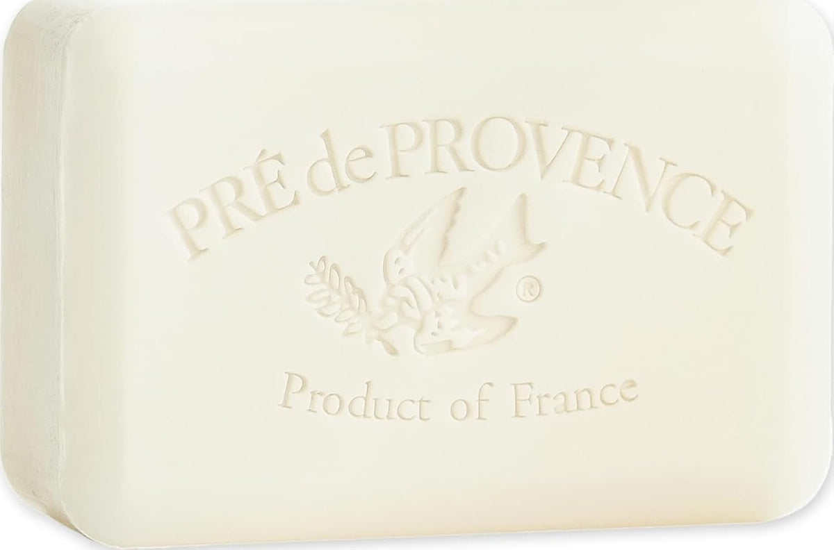 Pre de Provence Artisanal Soap Bar, Enriched with Organic Shea Butter, Natural French Skincare, Quad Milled for Rich Smooth Lather, 8.8 Ounce, Milk
