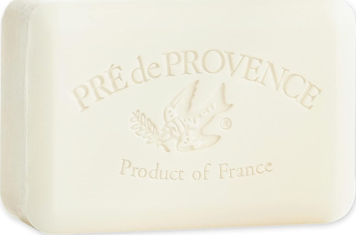 Pre de Provence Artisanal Soap Bar, Enriched with Organic Shea Butter, Natural French Skincare, Quad Milled for Rich Smooth Lather, 8.8 Ounce, Milk