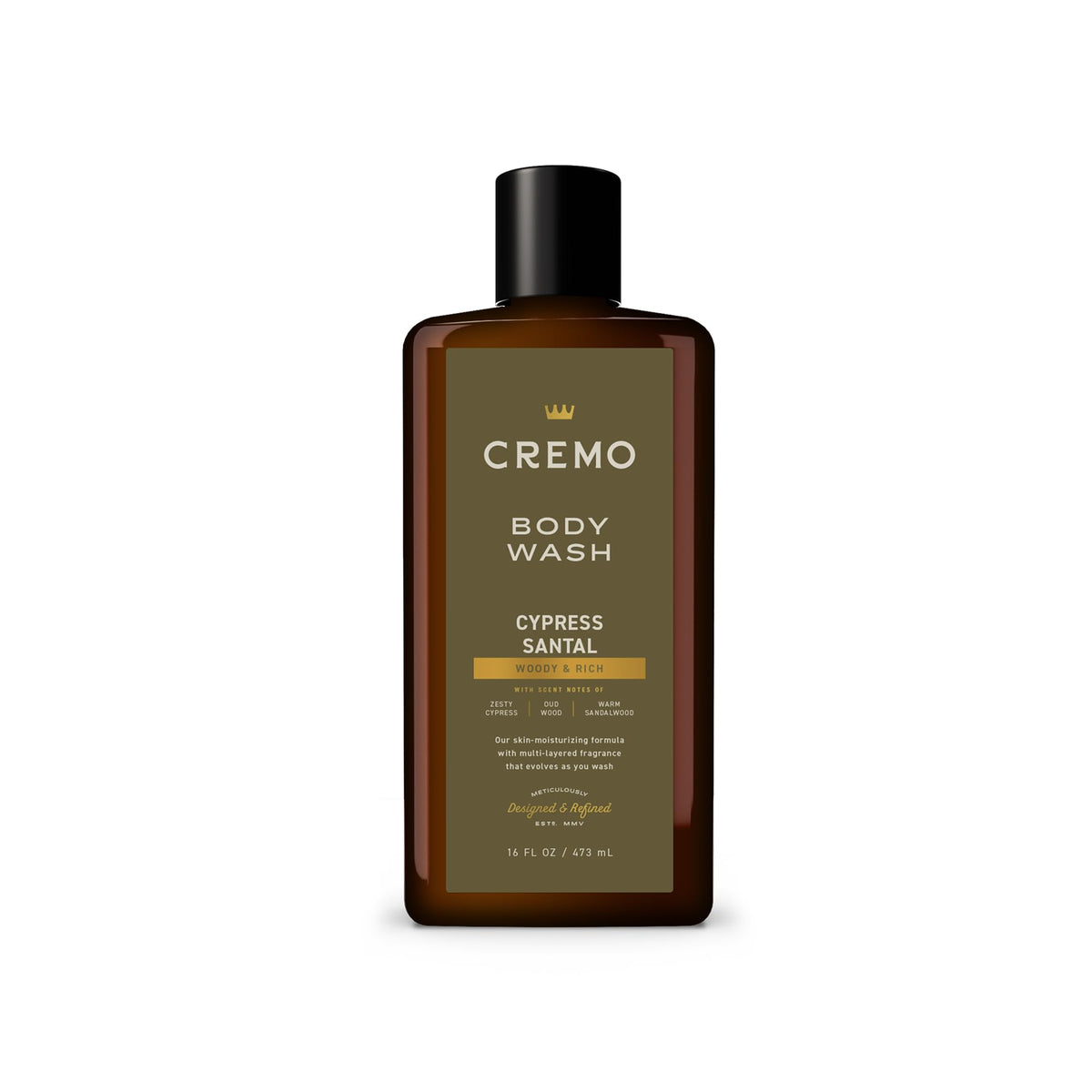Cremo Body Wash for Men, Italian Bergamot, 16 Fl Oz