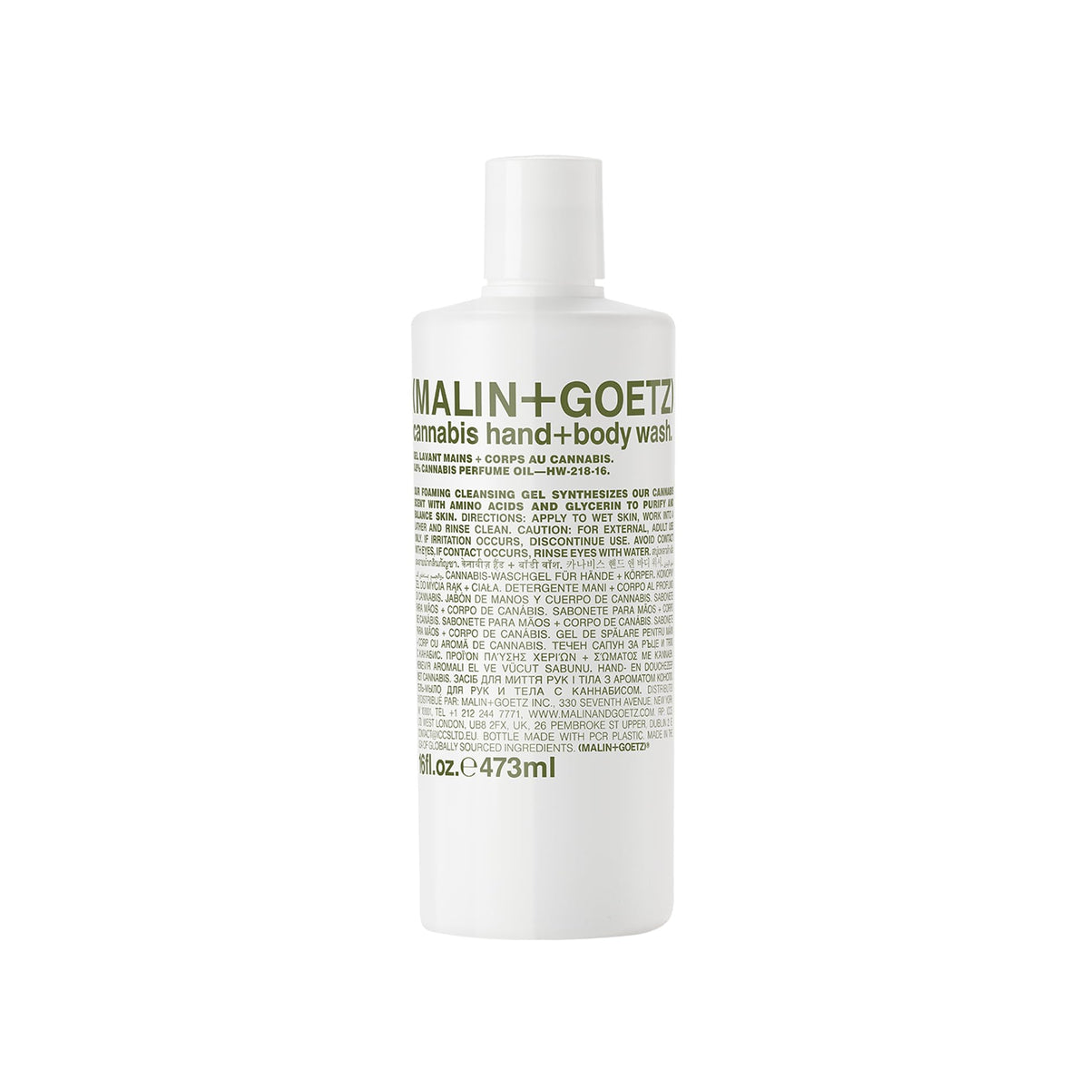 MALIN+GOETZ Hand + Body Wash, Foaming Cleanser, pH-Balanced, Unisex