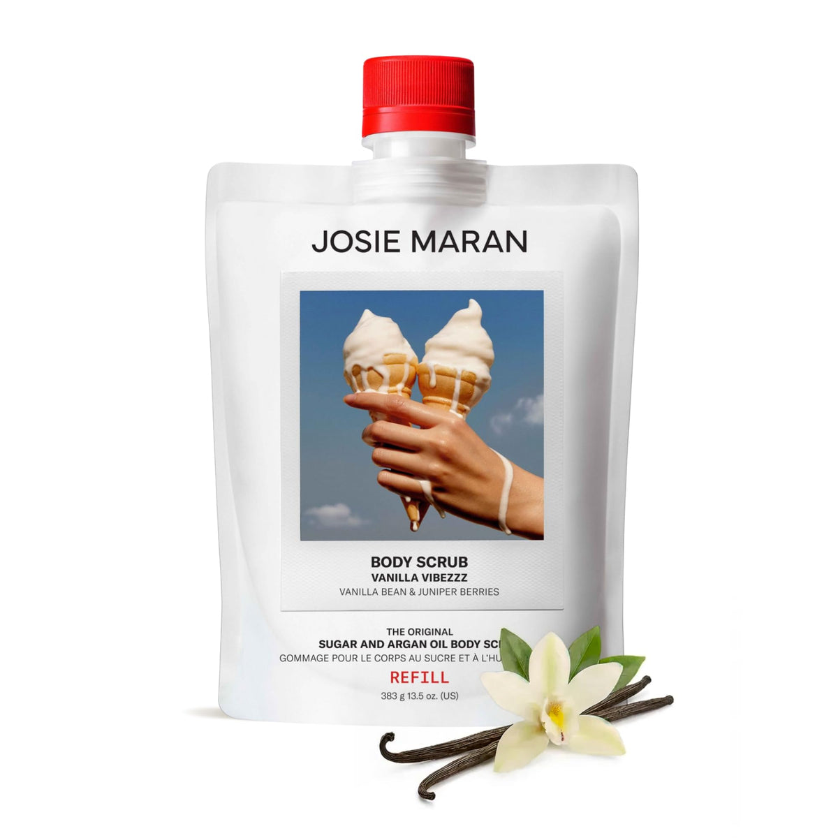 Josie Maran Topless Tangerine Argan Oil + Sugar Balm Body Scrub, 6 wt oz