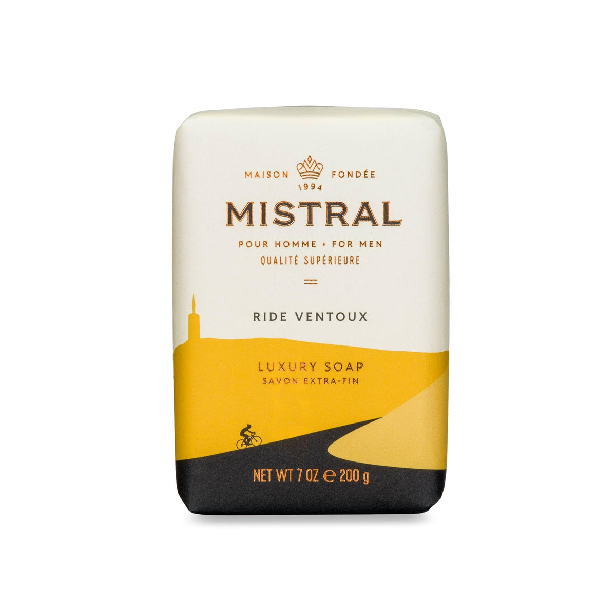 Mistral Men’s Luxury Bar Soap for Men, Classics Gift Set (4 x 8.8 oz)