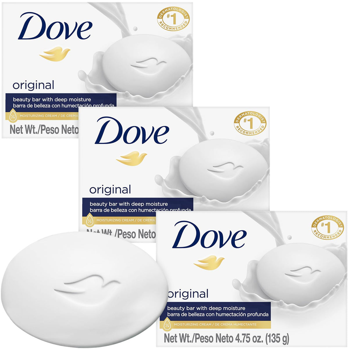 Dove Pink Rosa Beauty Bar Soap 8 Count, Cleanser, 3.75 oz I beauty bar