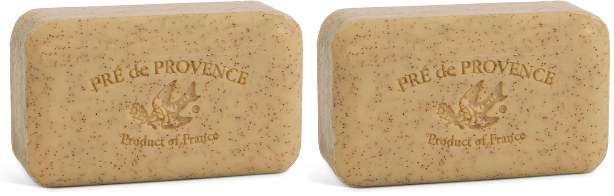 Pre de Provence Artisanal Soap Bar, Natural French Skincare, Enriched with Organic Shea Butter, Quad Milled for Rich, Smooth & Moisturizing Lather, Coconut, 5.3 Ounce