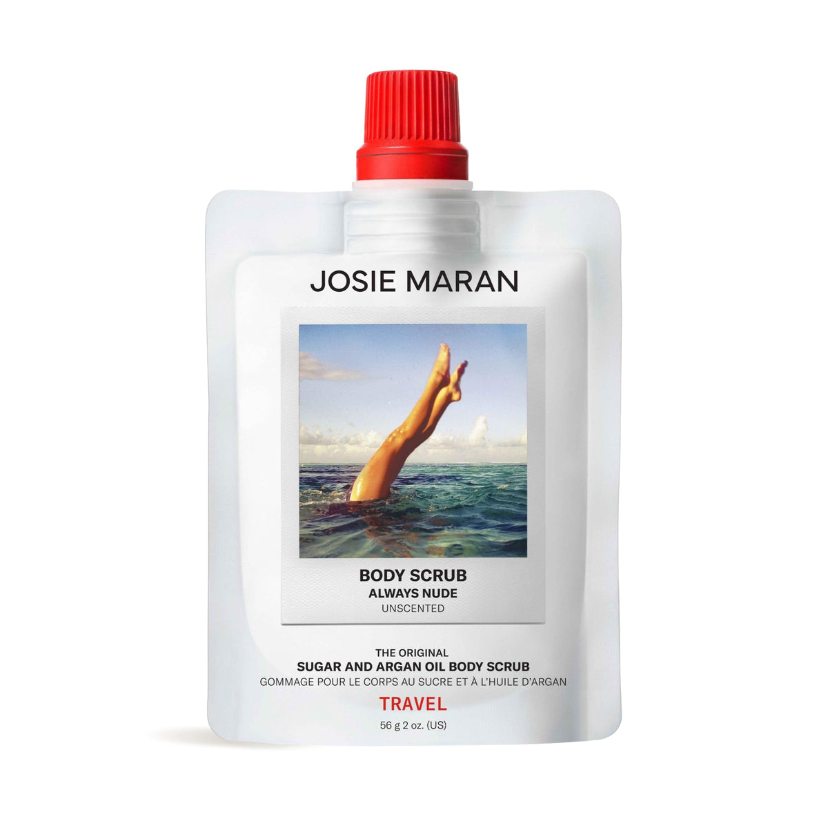 Josie Maran Topless Tangerine Argan Oil + Sugar Balm Body Scrub, 6 wt oz