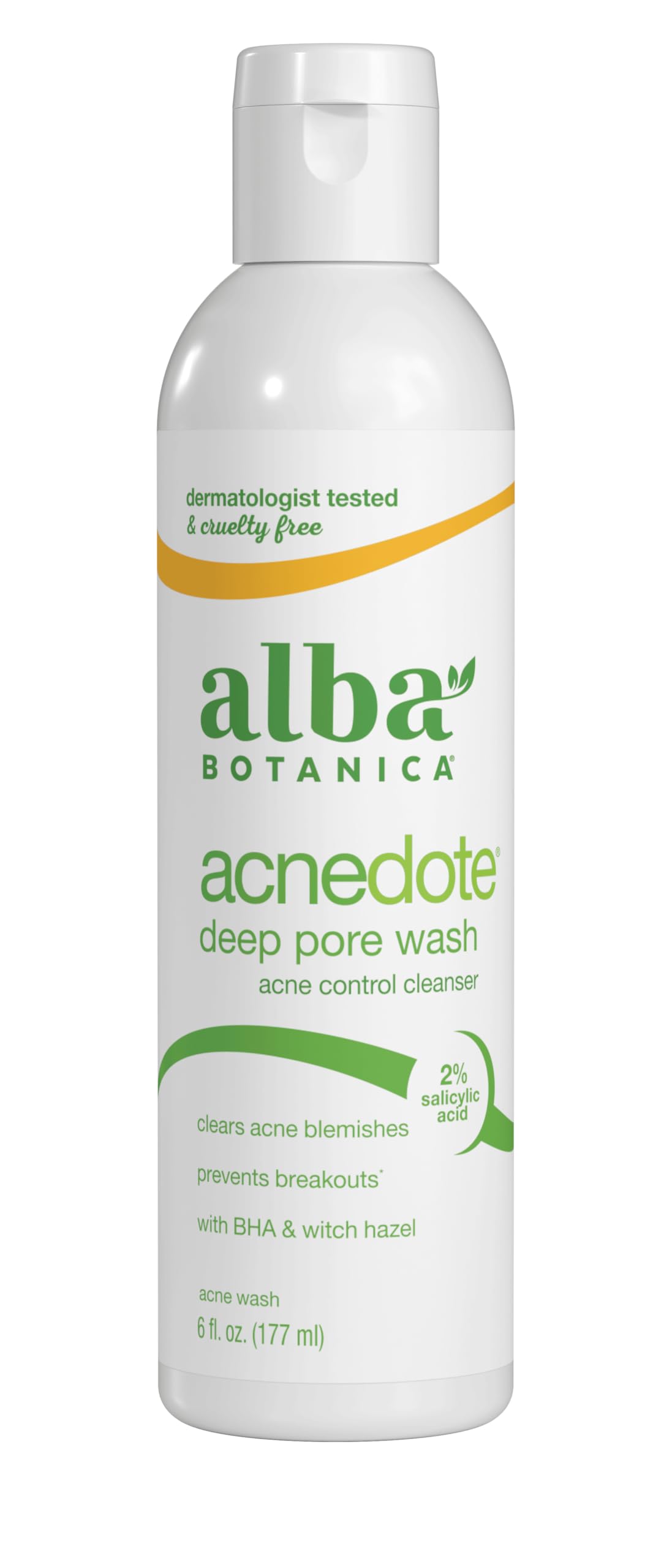 Alba Botanica Acnedote Maximum Strength Face & Body Scrub for Acne Treatment, Blackhead Scrub, 8 Oz
