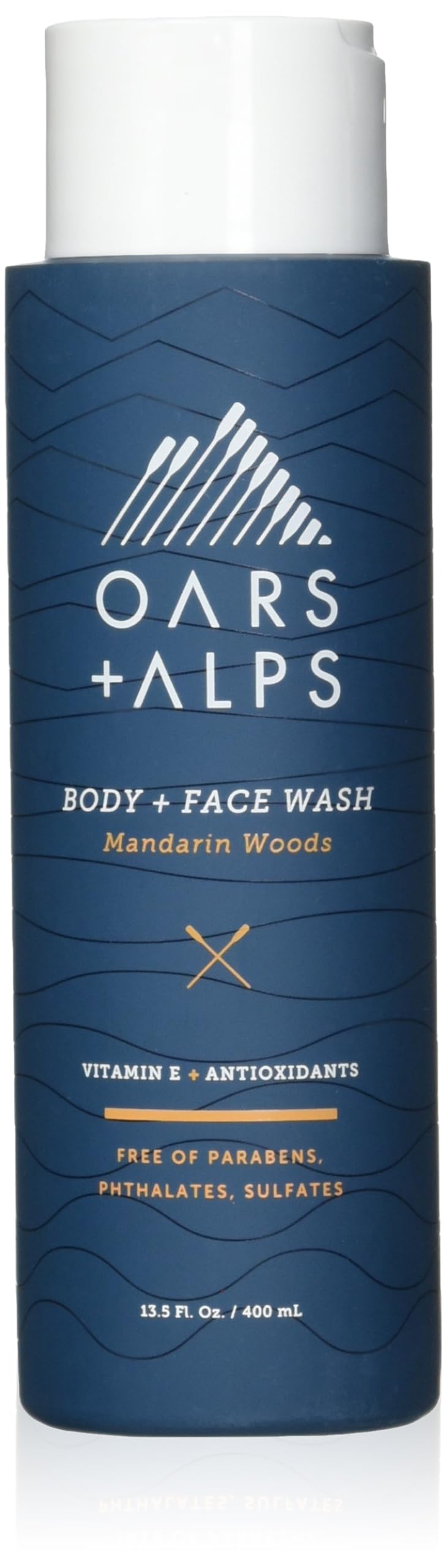 Oars + Alps Mens Body & Face Wash, Moisturizing Body Wash, 2pk, 13.5 Fl Oz