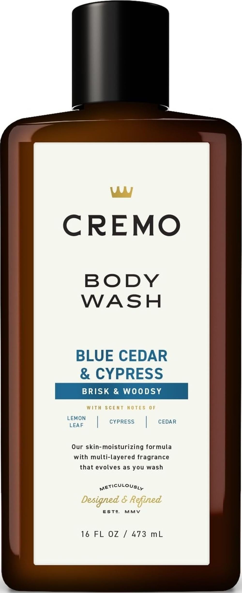 Cremo Body Wash for Men, Italian Bergamot, 16 Fl Oz