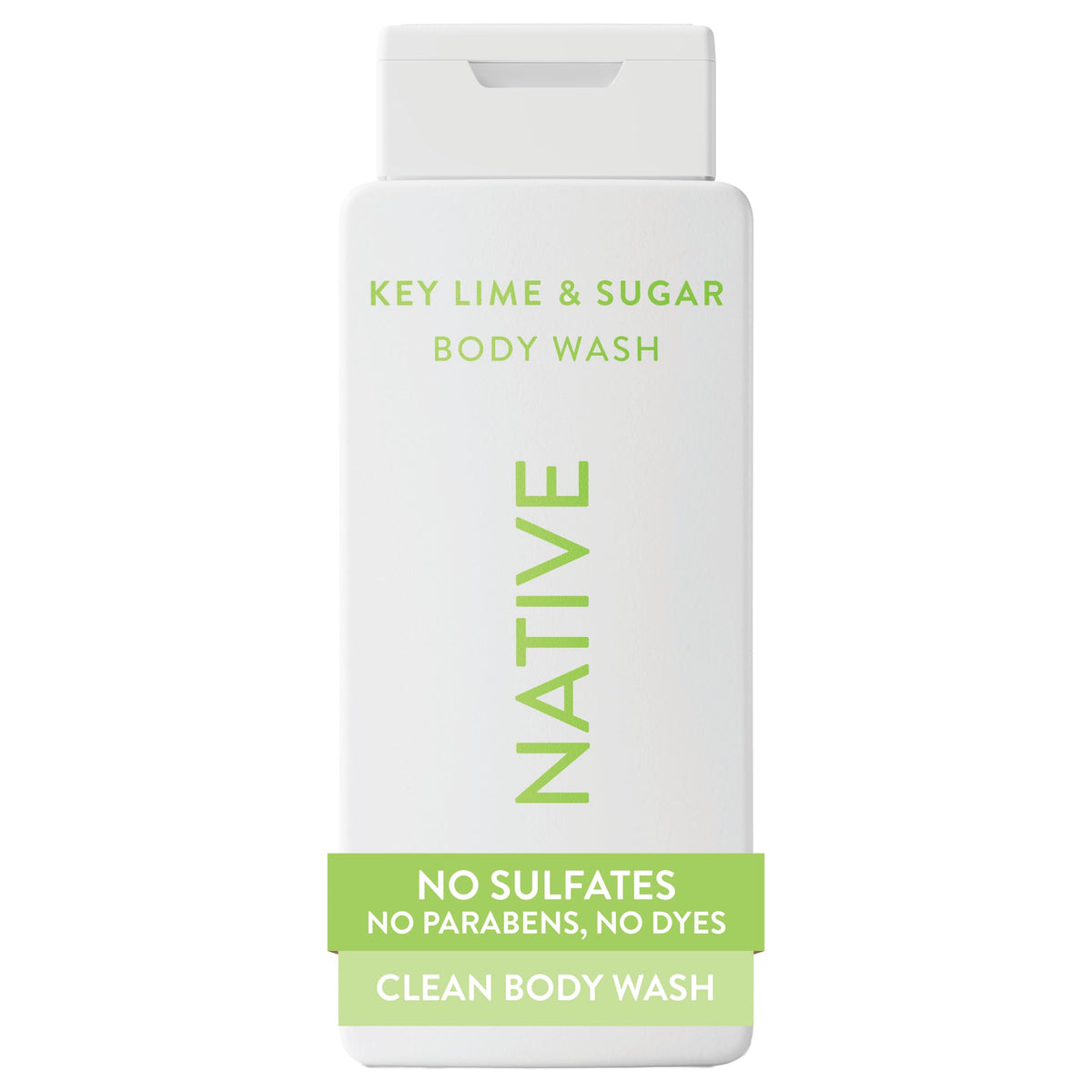Native Clean Body Wash, Gentle & pH-balanced for Sensitive Skin, 24-Hr Freshness for Women & Men, Vegan & Cruelty-Free, Free of Sulfates, Parabens & Phthalates, Coconut & Vanilla, 18fl oz