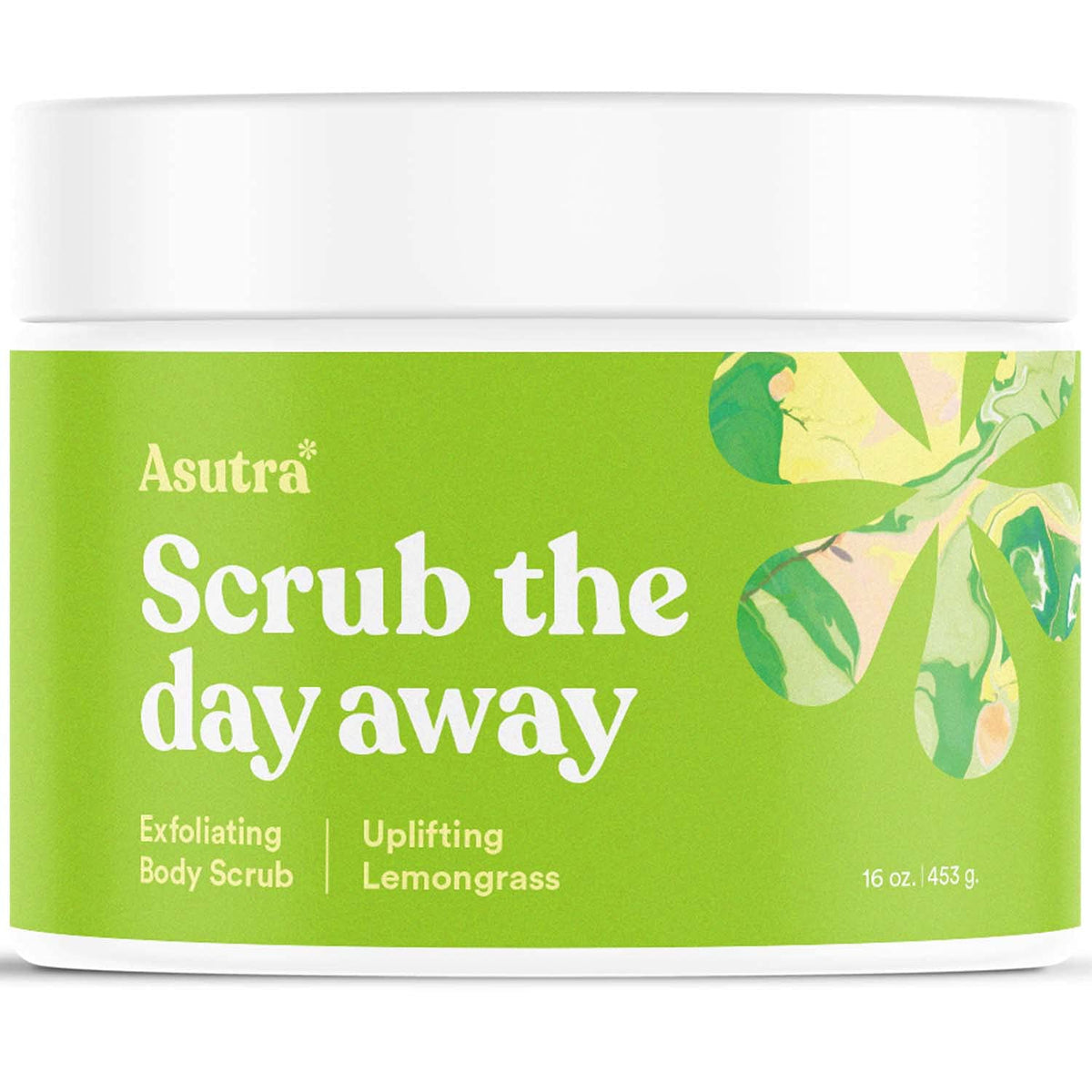 ASUTRA Dead Sea Salt Essential Oil Body Scrub (16 Ounce, Cooling Cucumber)