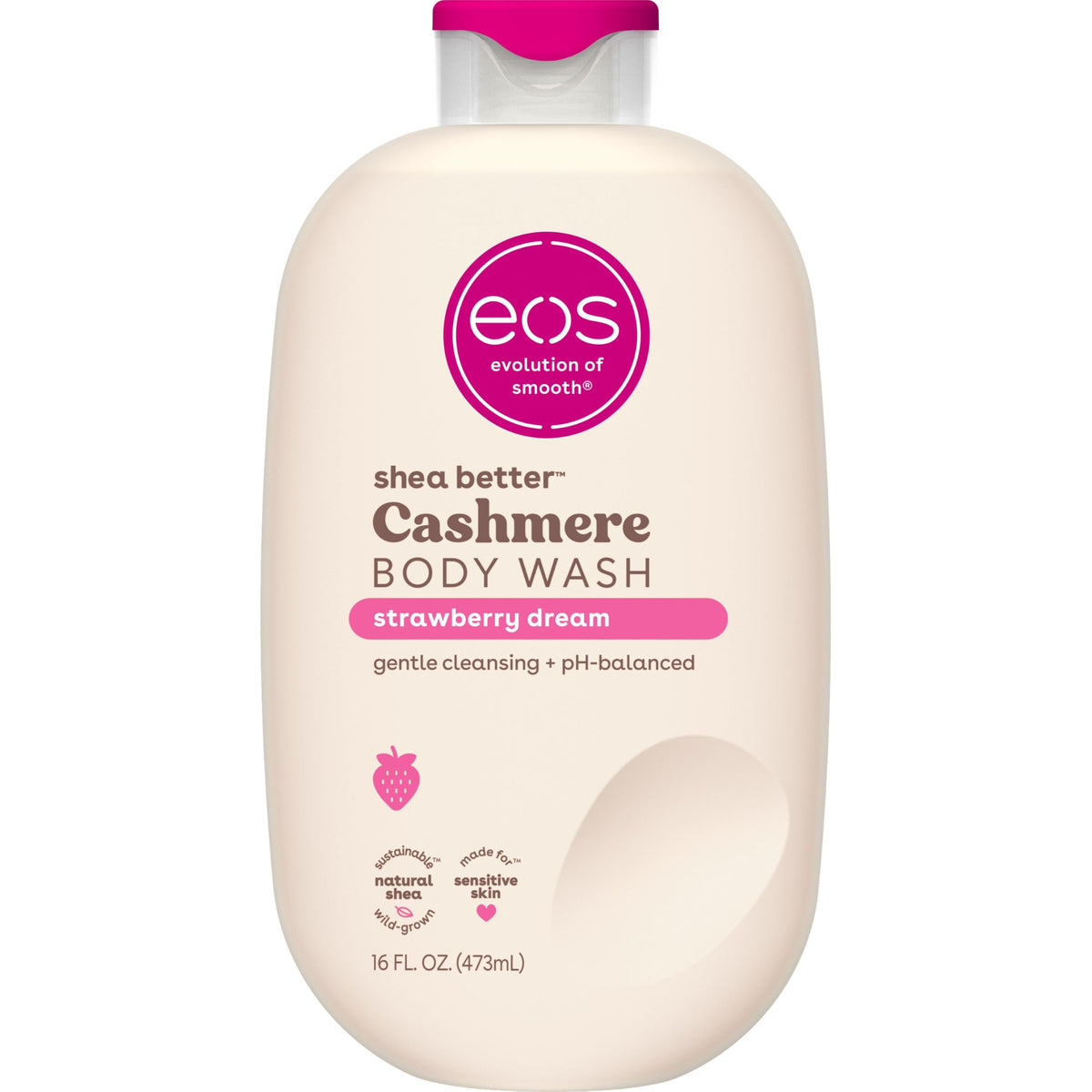 eos Cashmere Body Wash- Vanilla Cashmere, Creamy Gel with Shea Butter, 16 fl oz