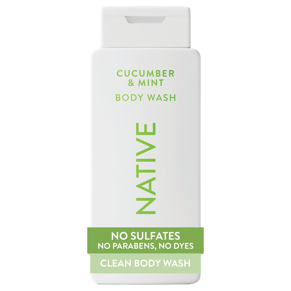 Native Clean Body Wash, Gentle & pH-balanced for Sensitive Skin, 24-Hr Freshness for Women & Men, Vegan & Cruelty-Free, Free of Sulfates, Parabens & Phthalates, Coconut & Vanilla, 18fl oz