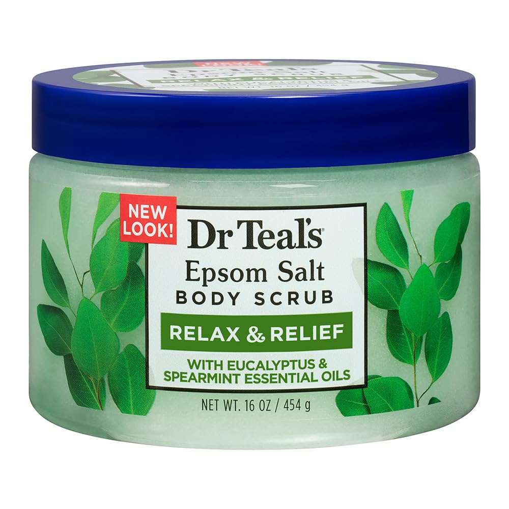 Dr Teal's Shea Sugar Body Scrub, Citrus with Essential Oils & Vitamin C, 19 oz