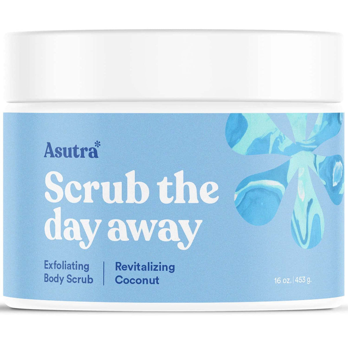 ASUTRA Dead Sea Salt Essential Oil Body Scrub (16 Ounce, Cooling Cucumber)