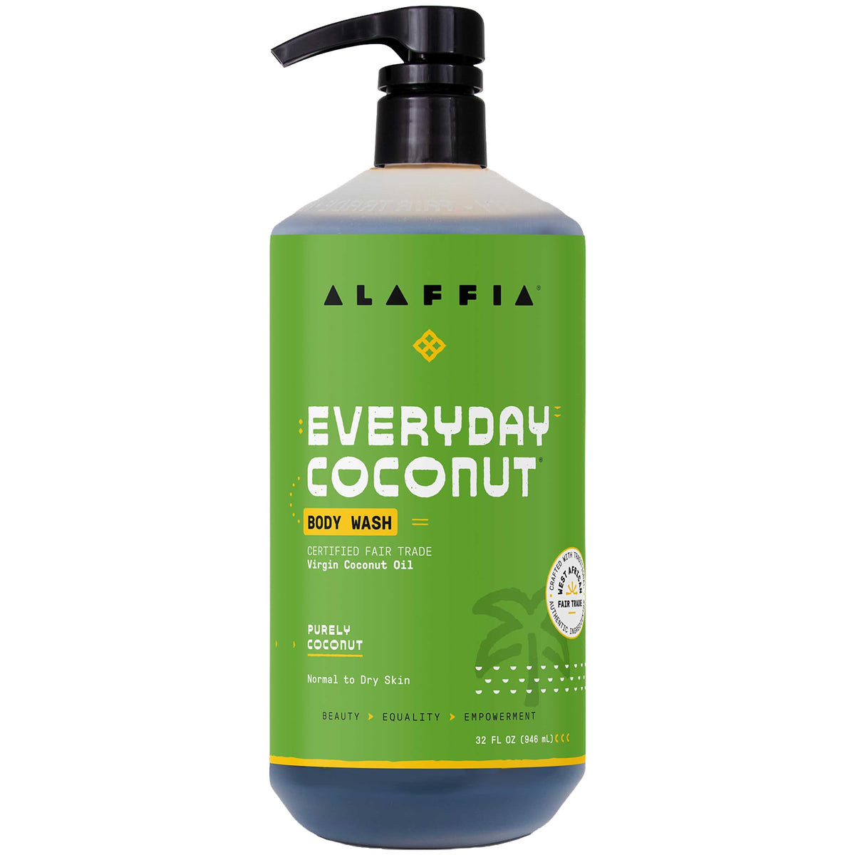 Alaffia EveryDay Shea Body Wash, Unscented 2-Pack, 32 Oz Ea