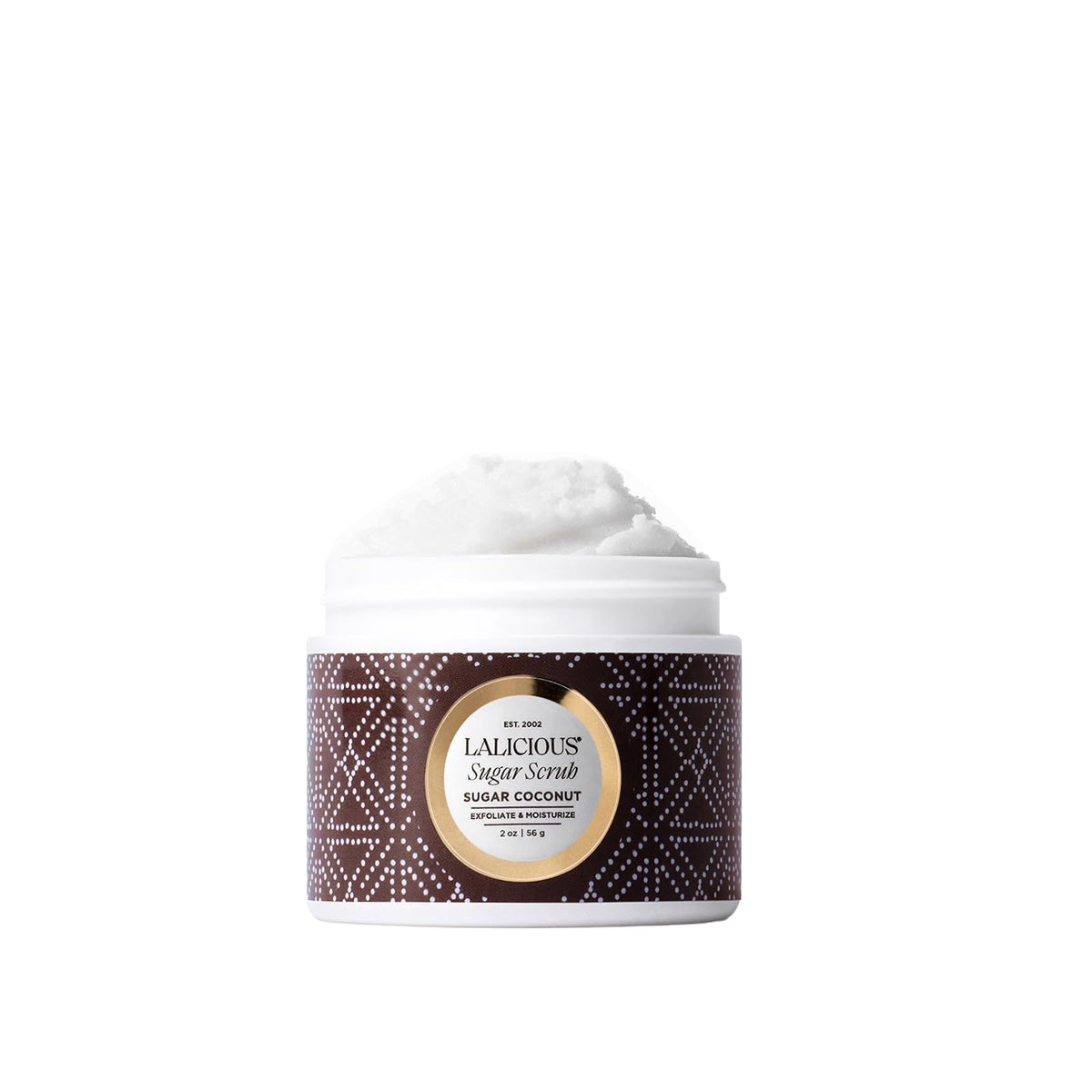 LALICIOUS Sugar Kiss® Exfoliating & Moisturizing Body Scrub | Sugar & Coconut Oil | Pre-Shave Scrub for Ingrown Hairs & Razor Bumps | Gently Buffs & Smooths Sensitive Skin | No Parabens | Large 16oz