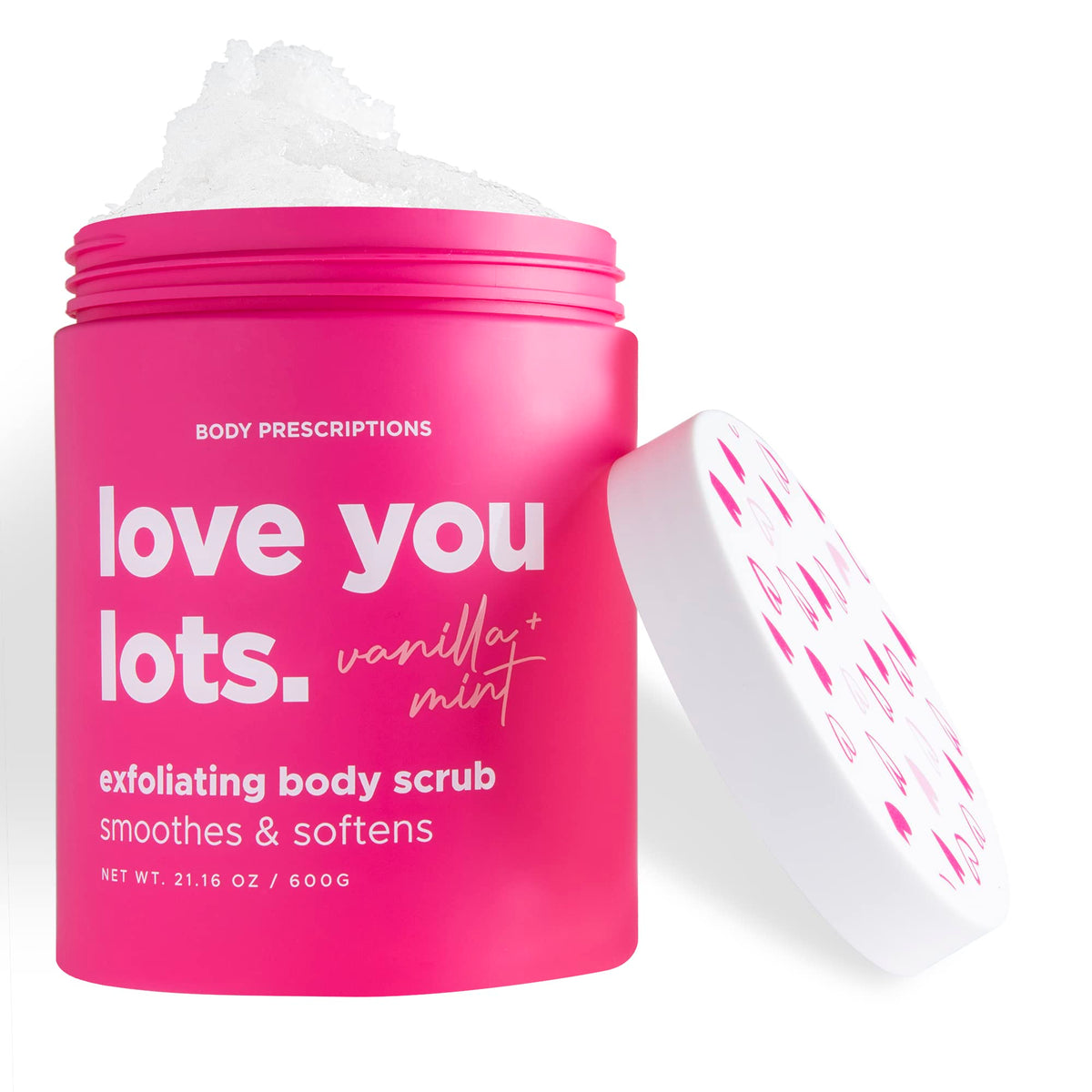 Body Prescriptions Exfoliating Body Scrub – Body Cleanser for Nourished, Ultra-Smooth Skin, Shea Butter and Almond Milk