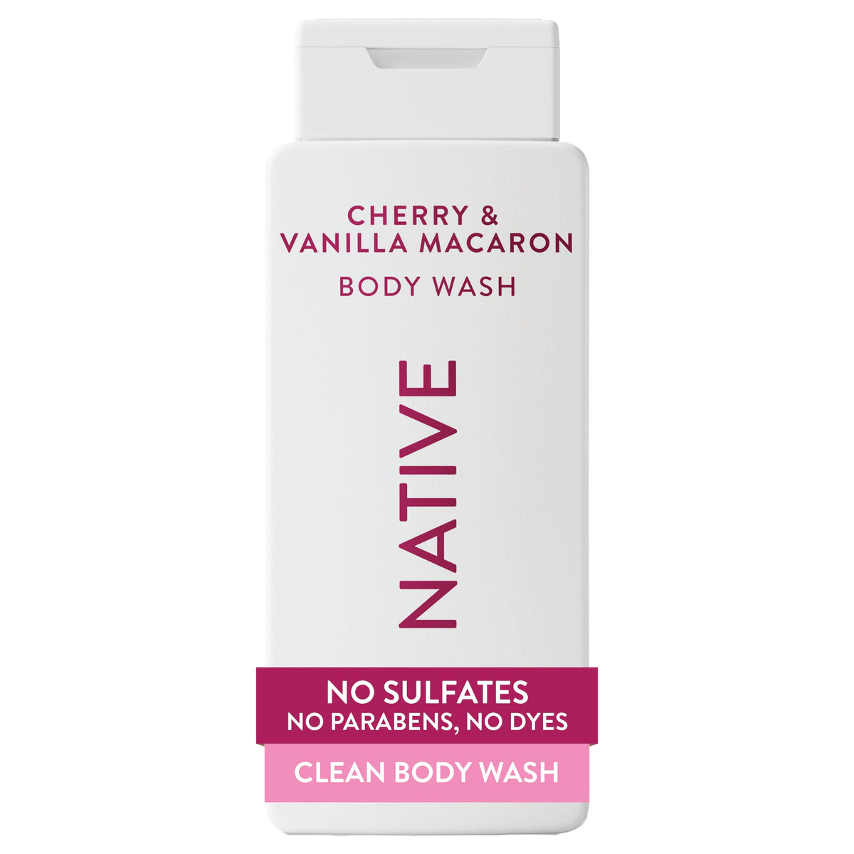 Native Clean Body Wash, Gentle & pH-balanced for Sensitive Skin, 24-Hr Freshness for Women & Men, Vegan & Cruelty-Free, Free of Sulfates, Parabens & Phthalates, Coconut & Vanilla, 18fl oz