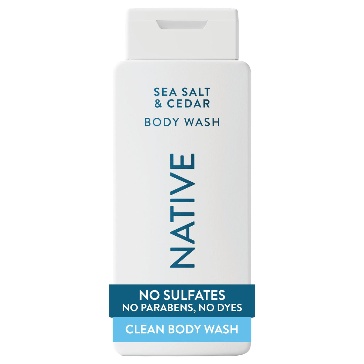 Native Clean Body Wash, Gentle & pH-balanced for Sensitive Skin, 24-Hr Freshness for Women & Men, Vegan & Cruelty-Free, Free of Sulfates, Parabens & Phthalates, Coconut & Vanilla, 18fl oz