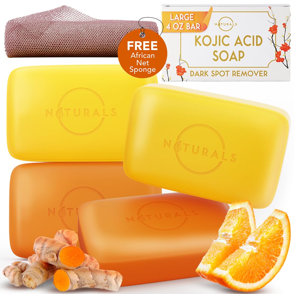 O NATURALS Natural Citrus Soap Bar 6 Pack - Gifts for Women