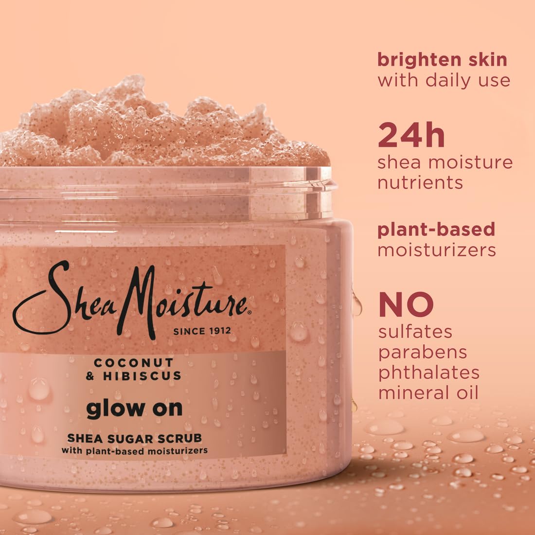 SheaMoisture Shea Sugar Body Scrub Coconut Hibiscus 12 oz
