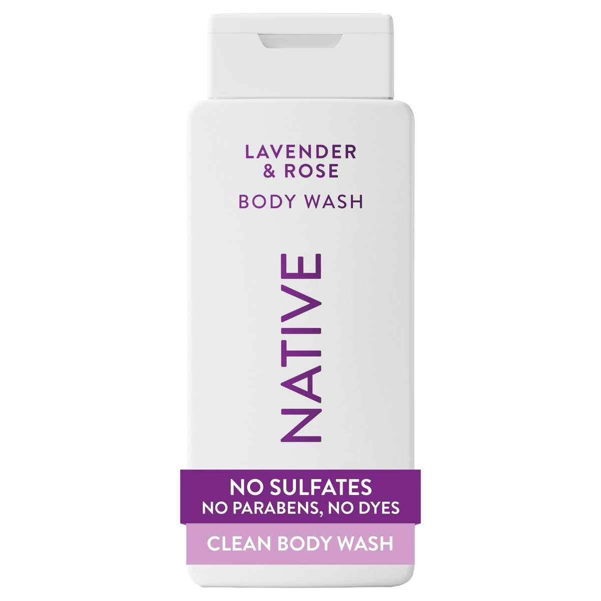 Native Clean Body Wash, Gentle & pH-balanced for Sensitive Skin, 24-Hr Freshness for Women & Men, Vegan & Cruelty-Free, Free of Sulfates, Parabens & Phthalates, Coconut & Vanilla, 18fl oz