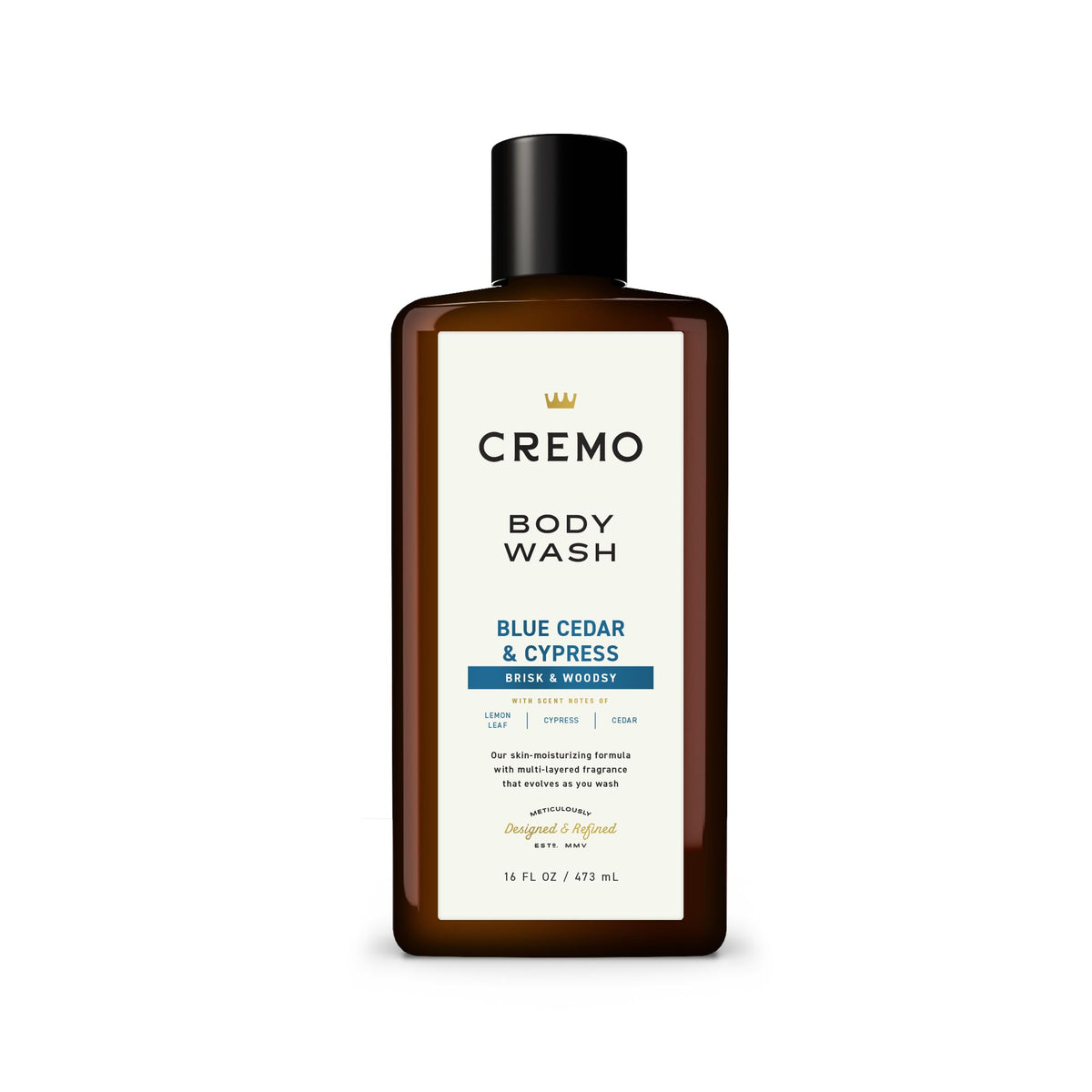 Cremo Body Wash for Men, Italian Bergamot, 16 Fl Oz