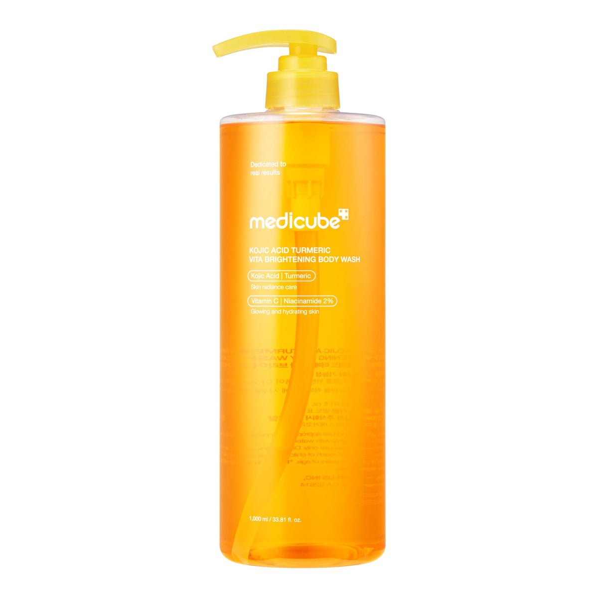 medicube Kojic Acid Turmeric Brightening Body Wash, 13.52 fl.oz