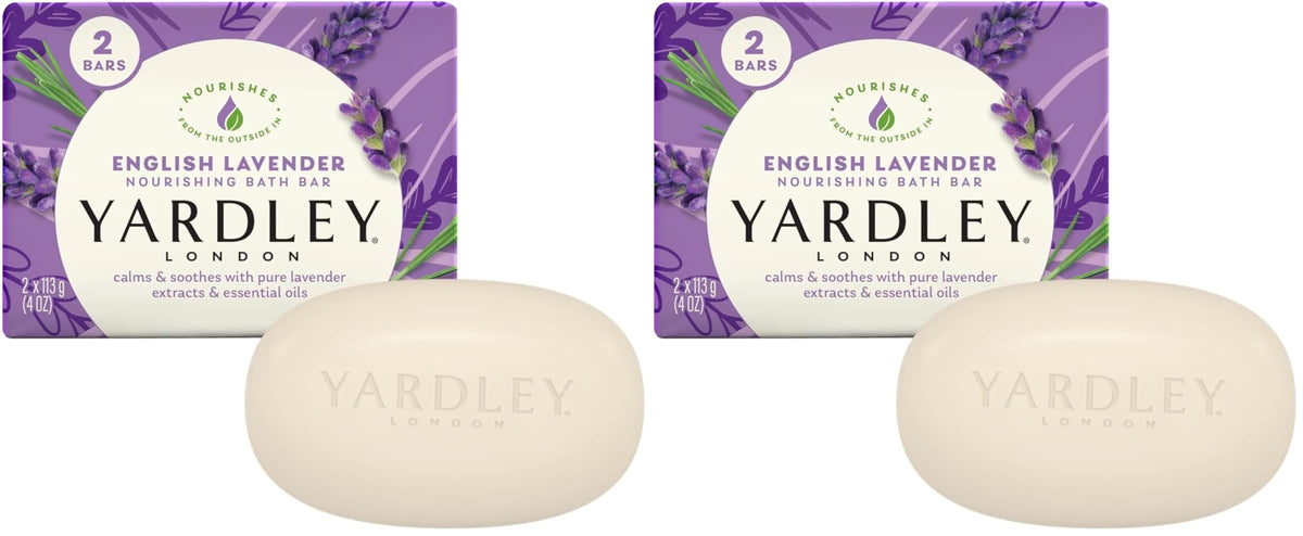 Yardley Bar Soap, English Lavender, 2 Count