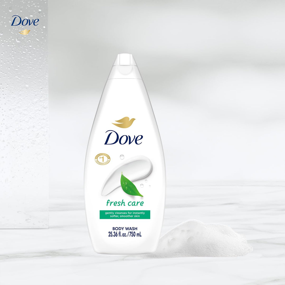 Dove Moisturizing Body Wash, Fresh Care, Value Size 4-Pack, 25.35 Fl Oz Ea