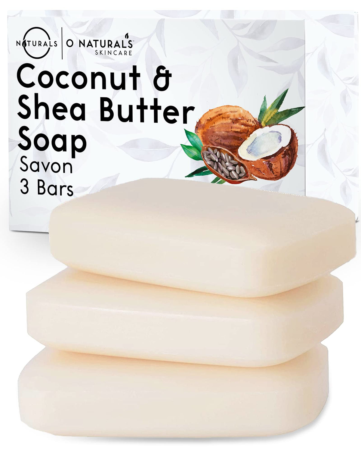 O NATURALS Natural Citrus Soap Bar 6 Pack - Gifts for Women