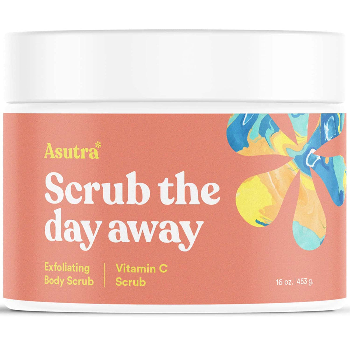 ASUTRA Dead Sea Salt Essential Oil Body Scrub (16 Ounce, Cooling Cucumber)