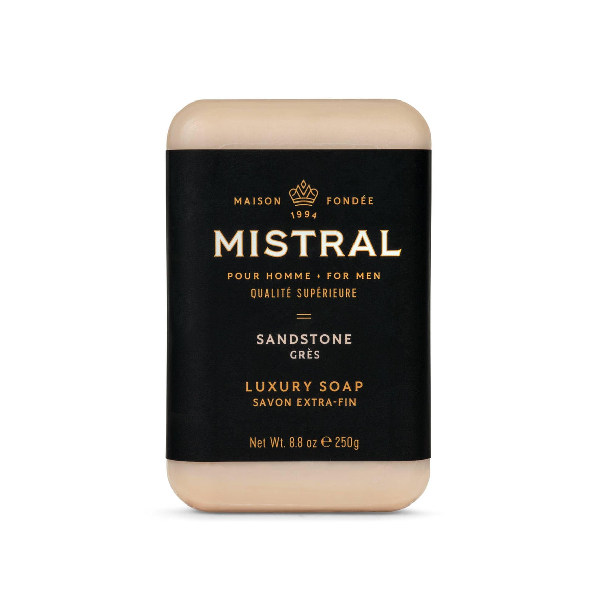 Mistral Men’s Luxury Bar Soap for Men, Classics Gift Set (4 x 8.8 oz)