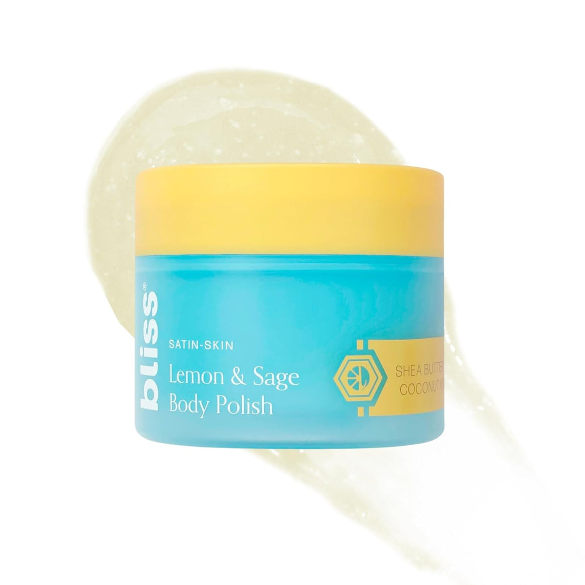 Bliss Satin-Skin Lemon and Sage Body Polish Scrub - 8.5 Oz - Gentle Formula