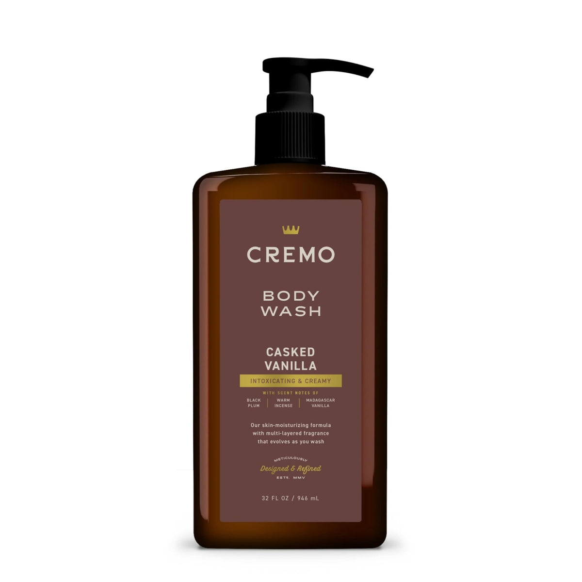 Cremo Body Wash for Men, Palo Santo, 32 Fl Oz
