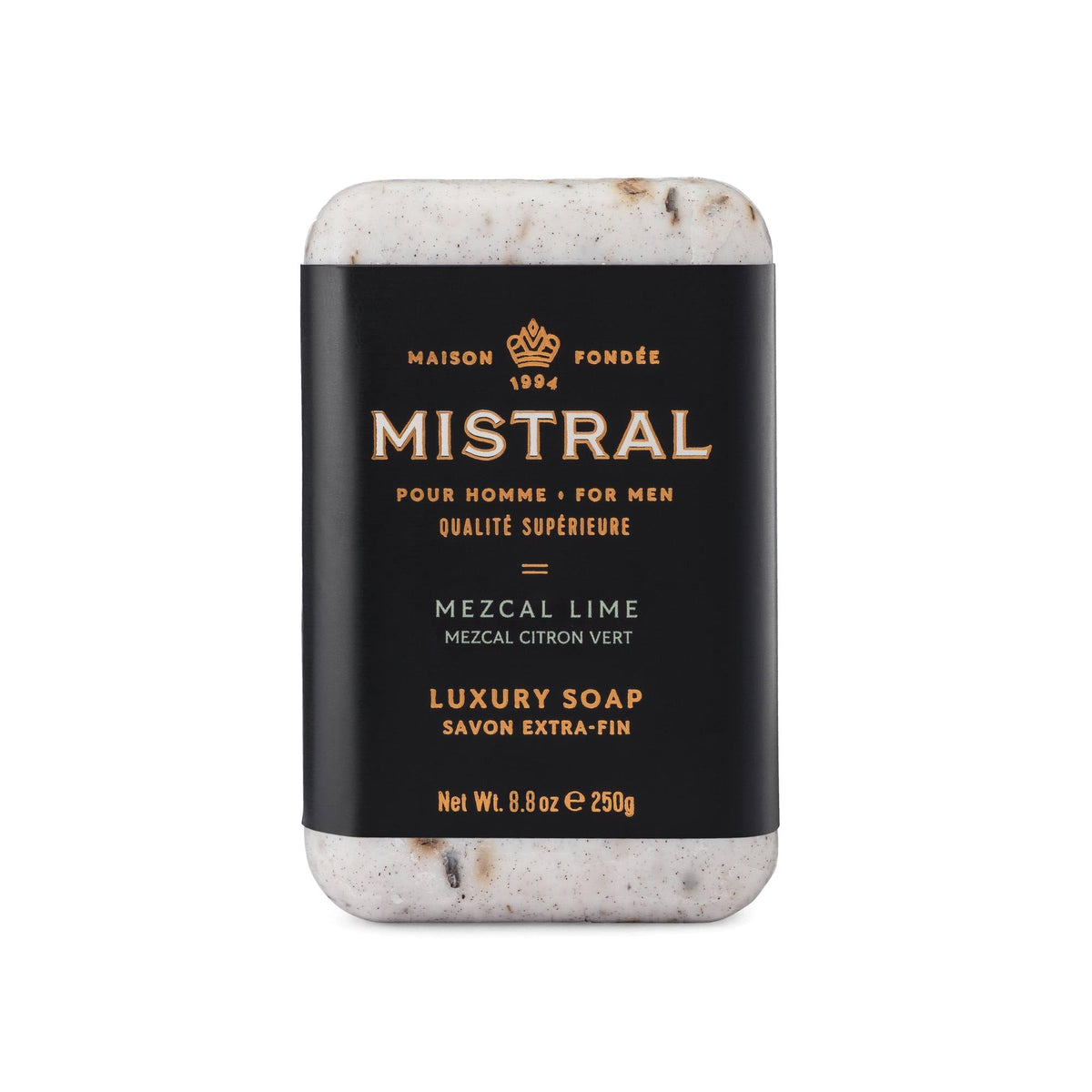 Mistral Men’s Luxury Bar Soap for Men, Classics Gift Set (4 x 8.8 oz)