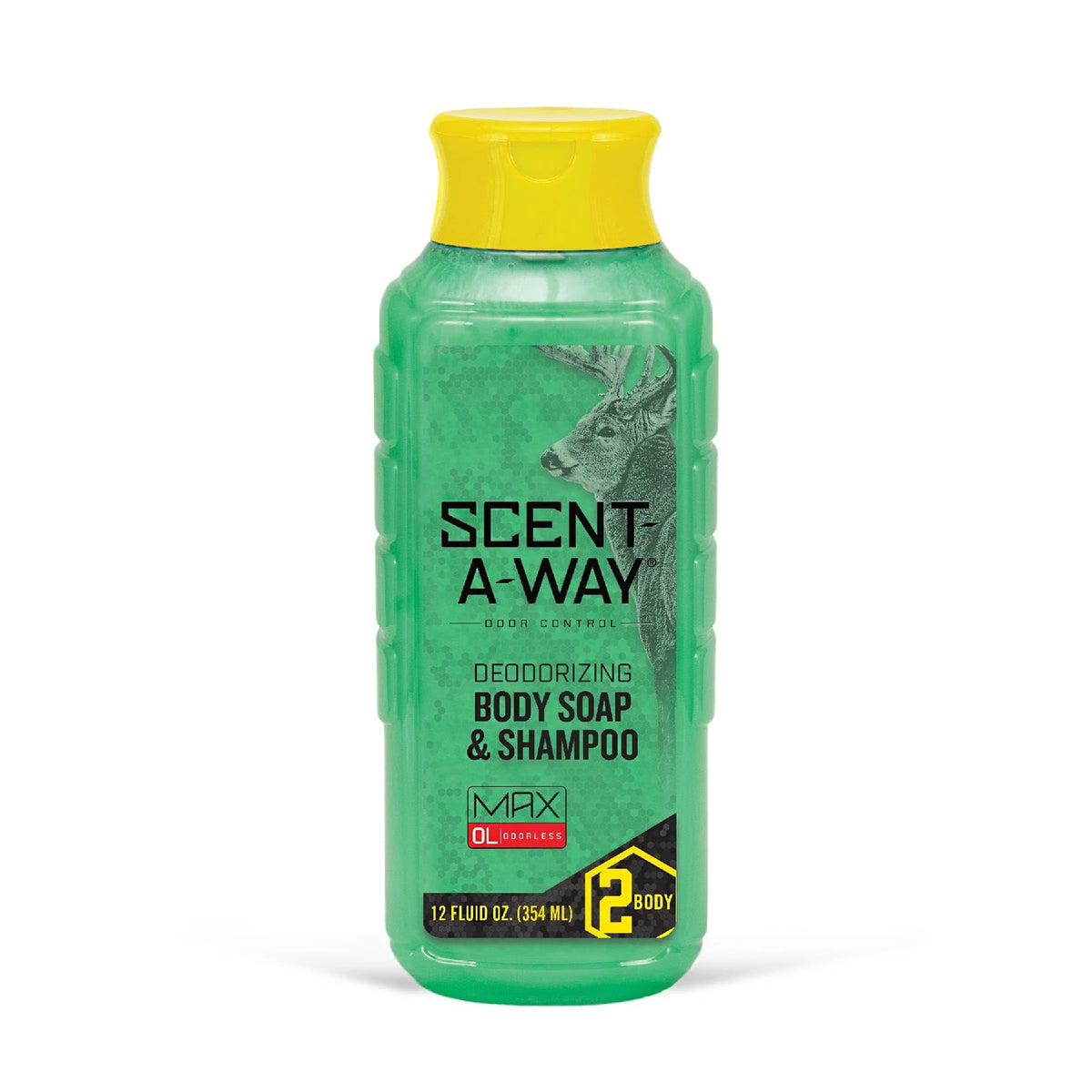 Hunters Specialties Scent-A-Way MAX 32oz Liquid Body Soap & Shampoo, Green, 32 oz
