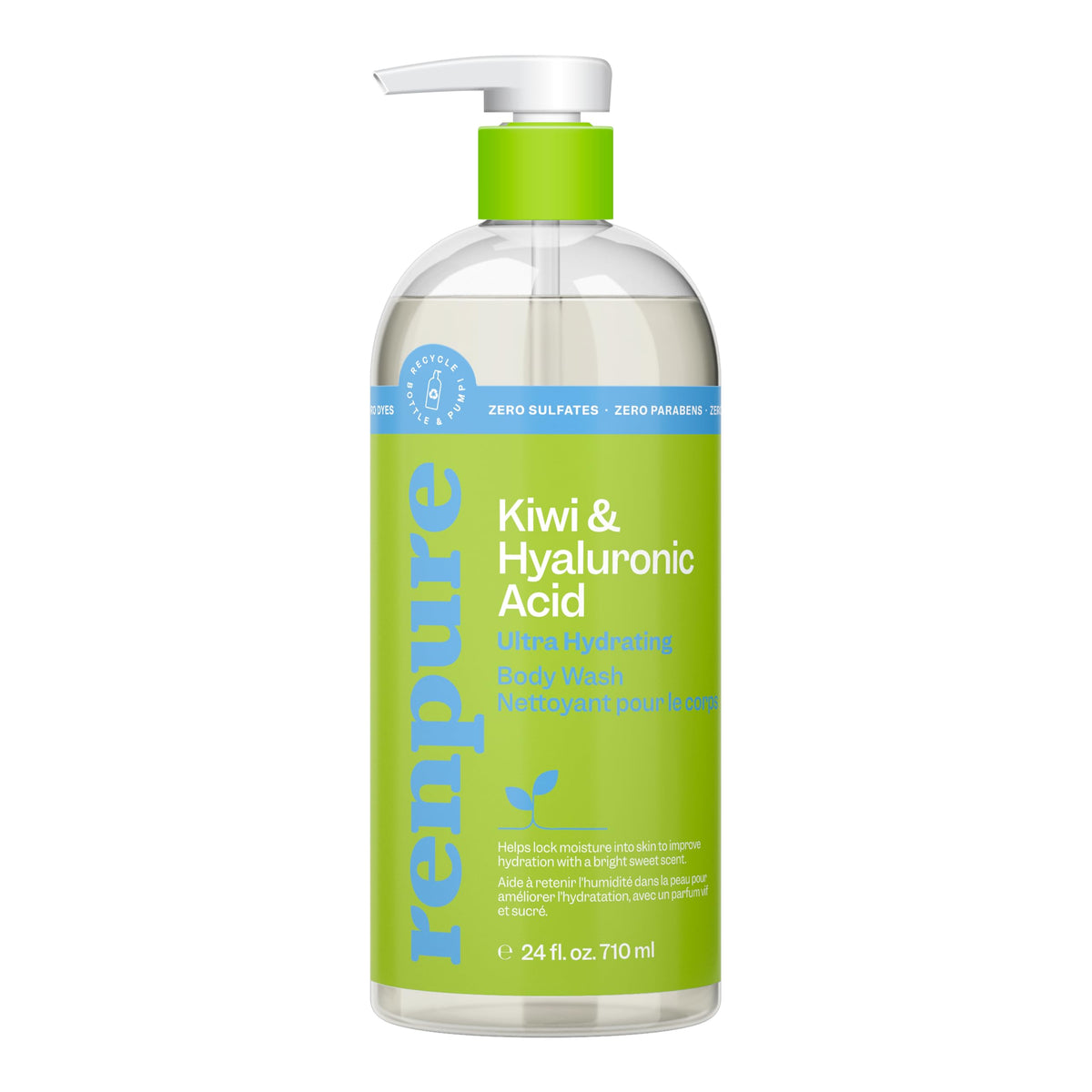 RENPURE Tea Tree & Mint Purifying Body Wash for All Skin Types, 2x24oz