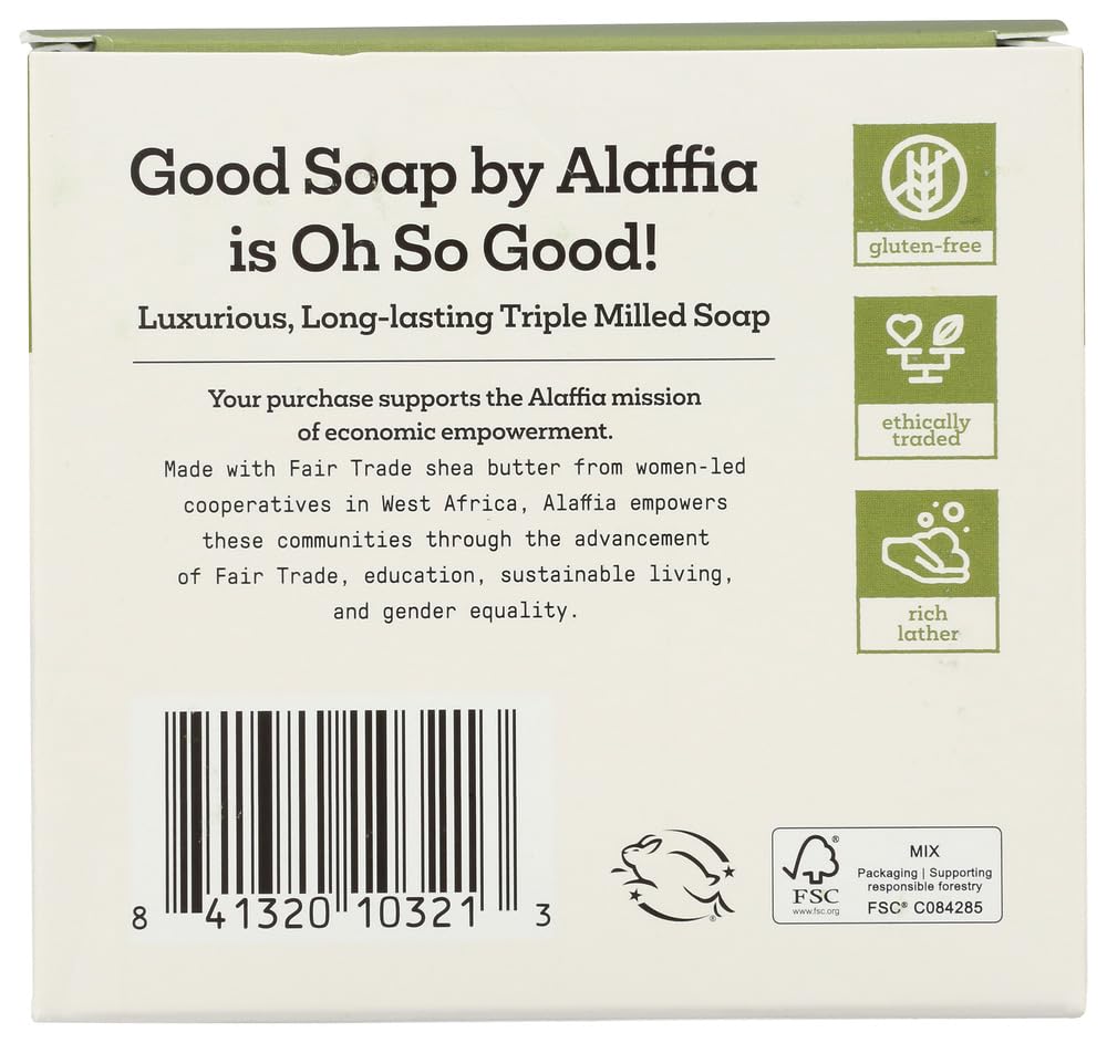 Alaffia, Good Soap Peppermint Value Pack 4 Count, 5 Ounce