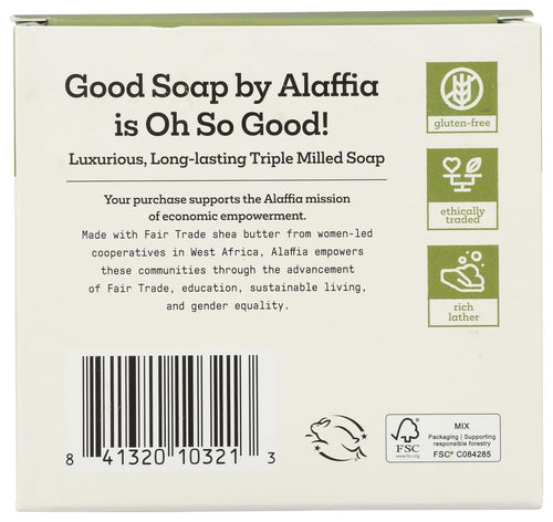 Alaffia, Good Soap Peppermint Value Pack 4 Count, 5 Ounce
