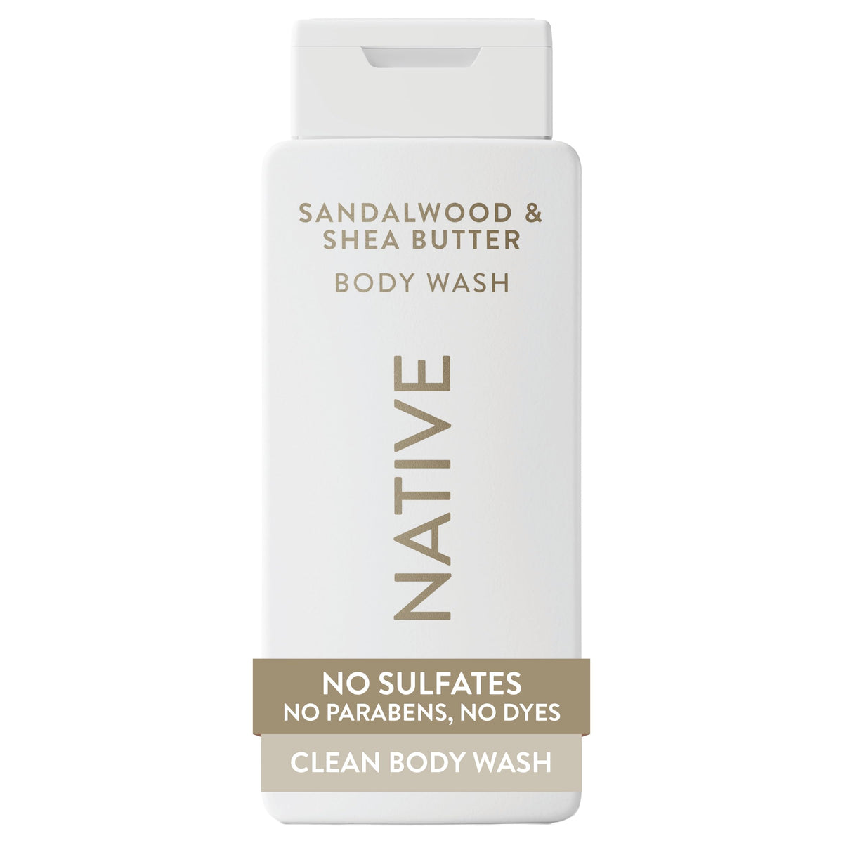 Native Clean Body Wash, Gentle & pH-balanced for Sensitive Skin, 24-Hr Freshness for Women & Men, Vegan & Cruelty-Free, Free of Sulfates, Parabens & Phthalates, Coconut & Vanilla, 18fl oz