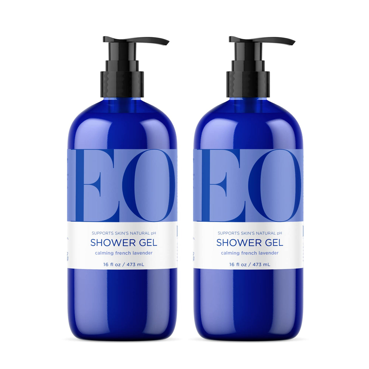 EO French Lavender Body Wash, Aromatherapy Shower Gel, 16 oz 2-Pack
