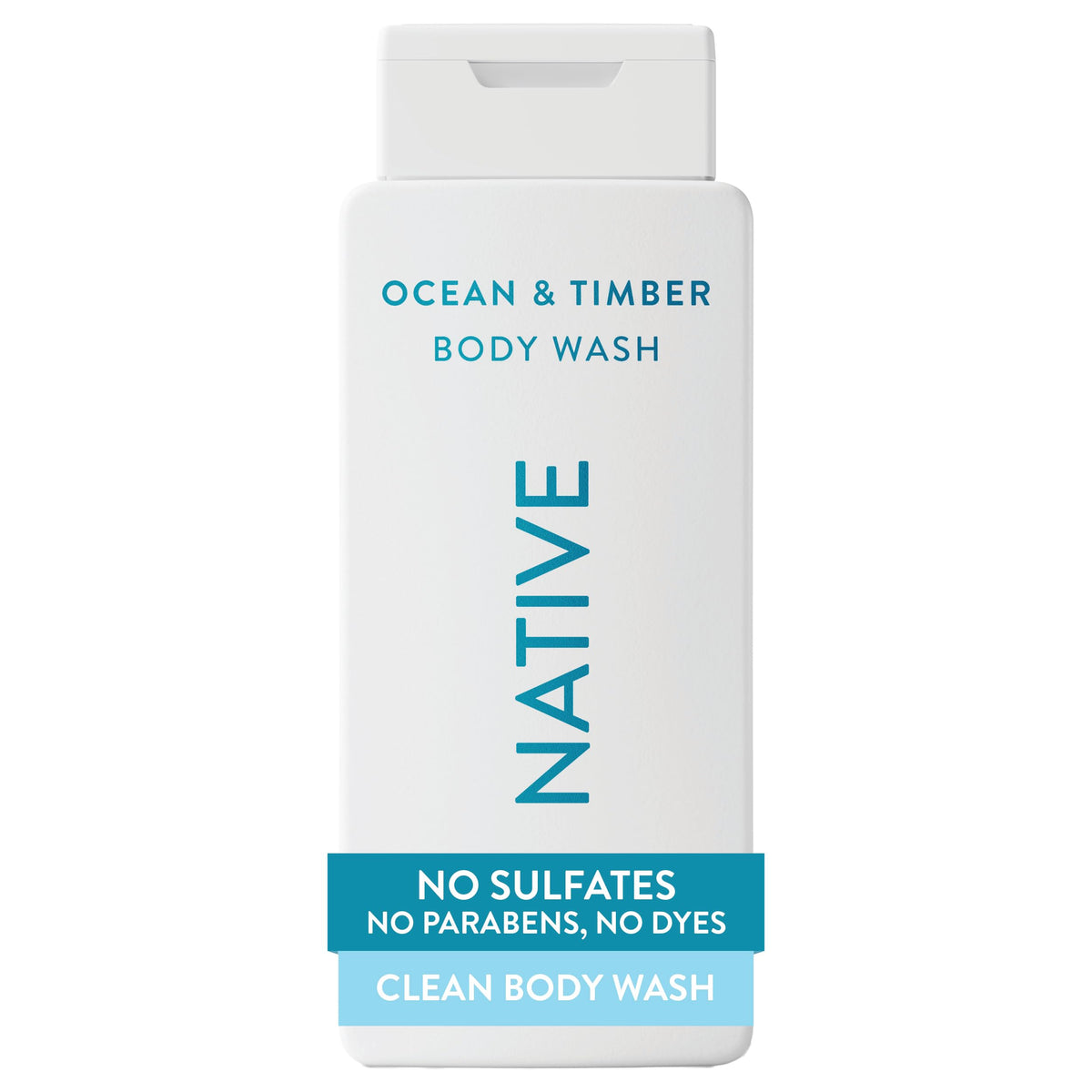 Native Clean Body Wash, Gentle & pH-balanced for Sensitive Skin, 24-Hr Freshness for Women & Men, Vegan & Cruelty-Free, Free of Sulfates, Parabens & Phthalates, Coconut & Vanilla, 18fl oz
